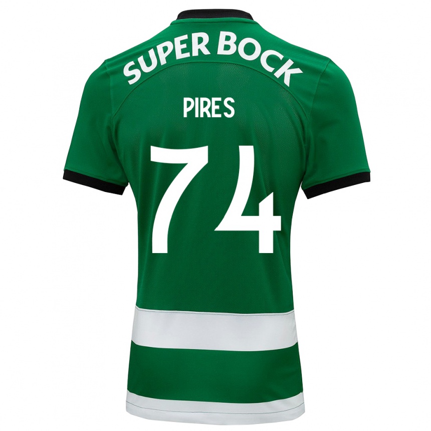 キッズフットボールギリェルメ・ピレス#74緑ホームシャツ2023/24ジャージーユニフォーム