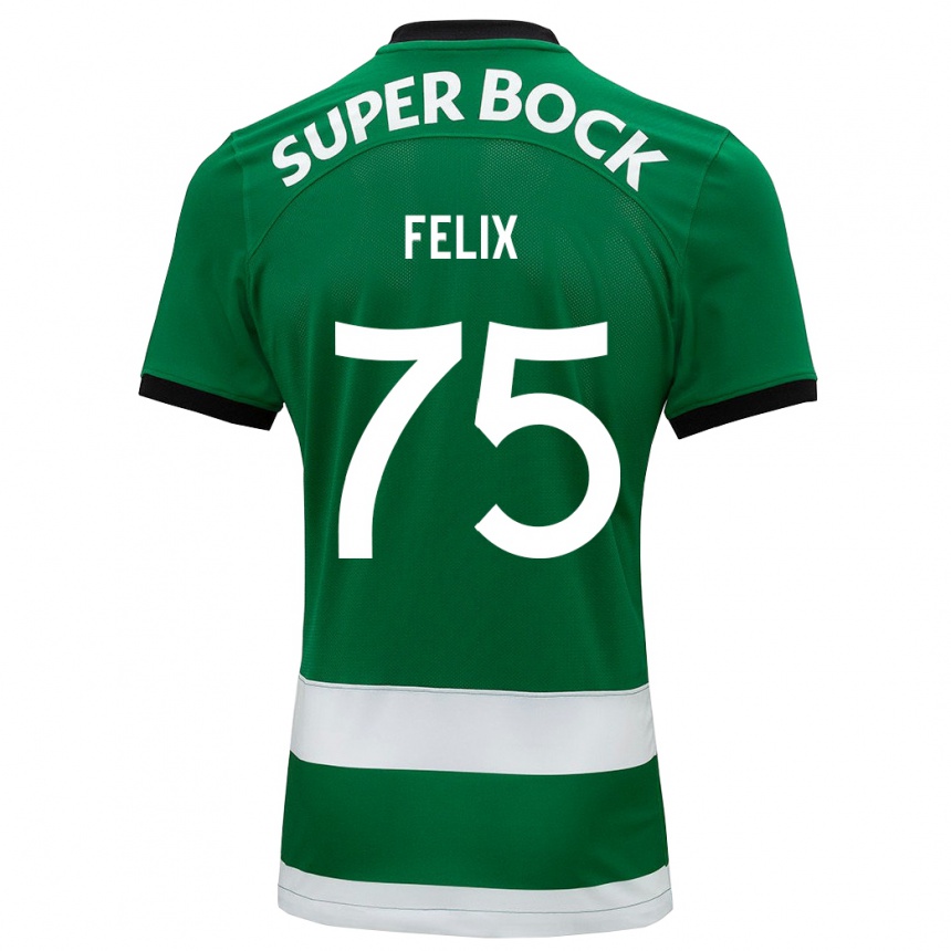 キッズフットボールバンド・フェリックス#75緑ホームシャツ2023/24ジャージーユニフォーム