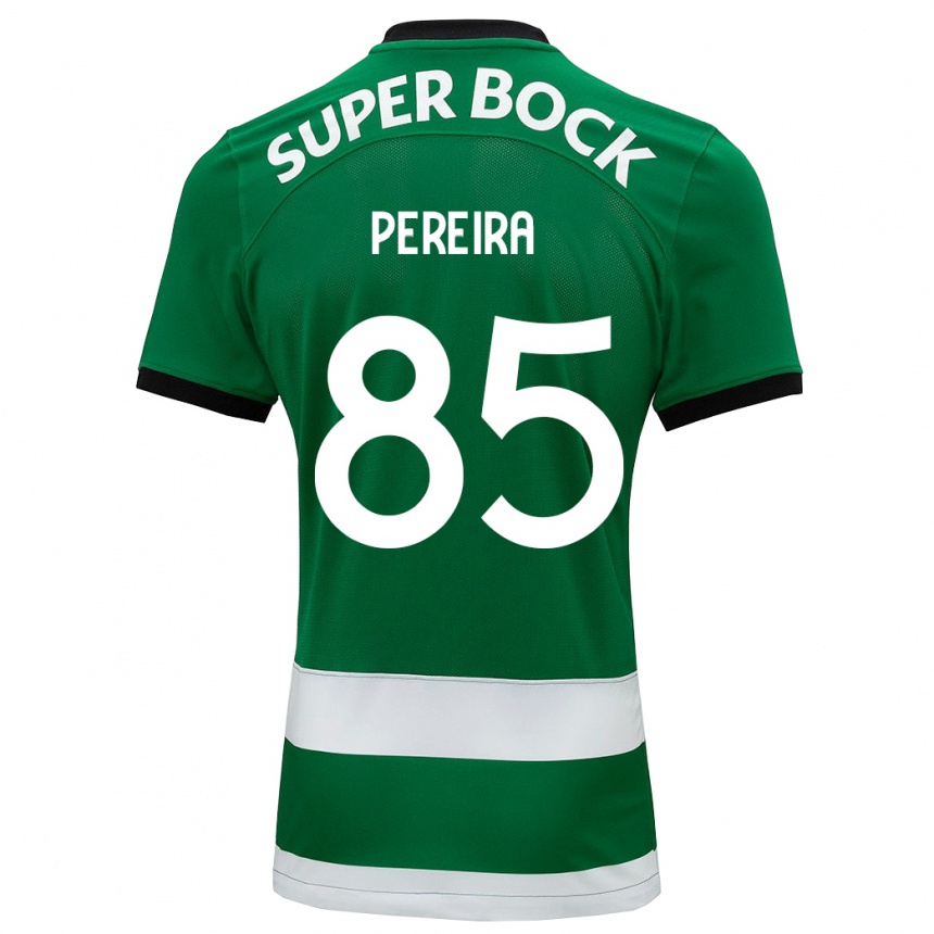 キッズフットボールジョアン・ペレイラ#85緑ホームシャツ2023/24ジャージーユニフォーム