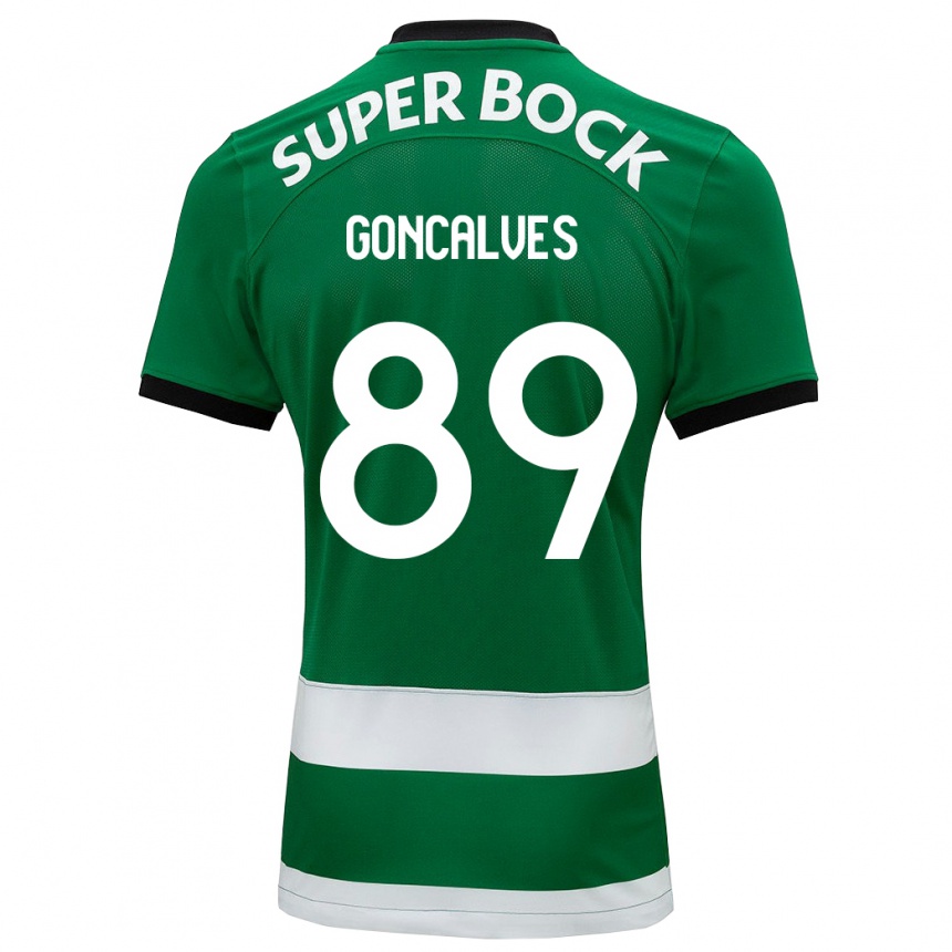 キッズフットボールアンドレ・ゴンサルベス#89緑ホームシャツ2023/24ジャージーユニフォーム