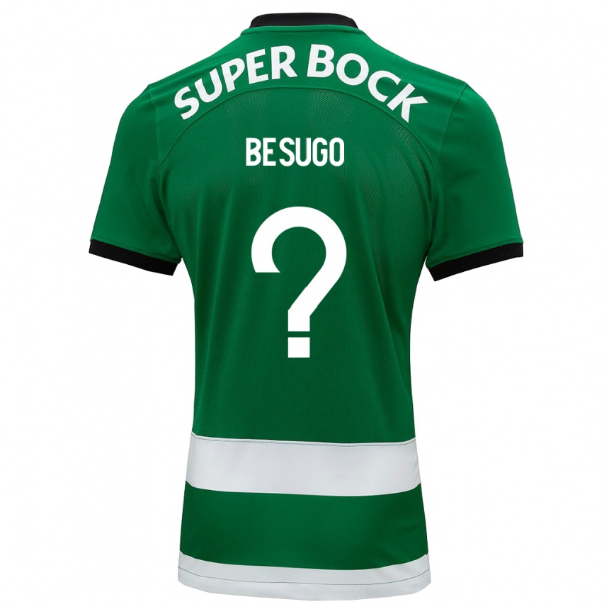 キッズフットボールラファエル・ベスゴ#0緑ホームシャツ2023/24ジャージーユニフォーム