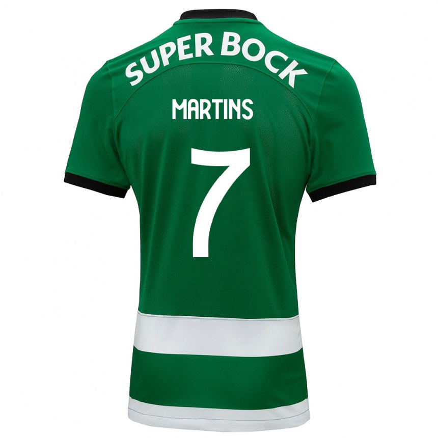 キッズフットボールジョアナ・マルティンス#7緑ホームシャツ2023/24ジャージーユニフォーム