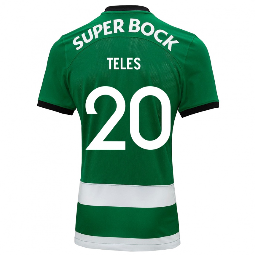 キッズフットボールアナ・イザベル・テレス#20緑ホームシャツ2023/24ジャージーユニフォーム