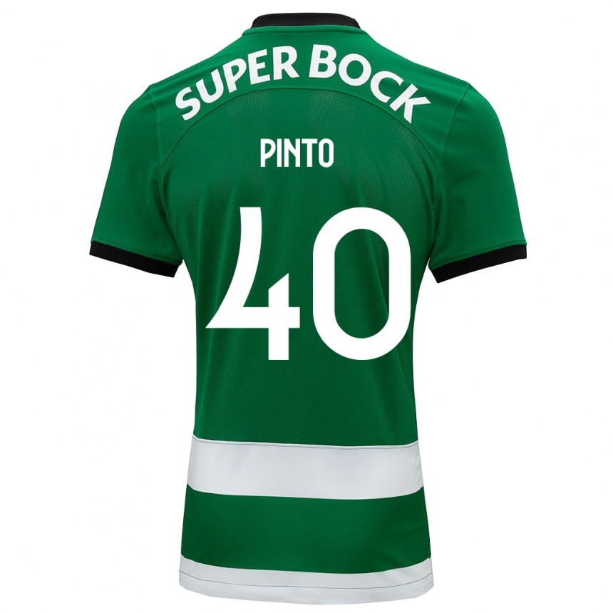 キッズフットボールリタ・ピント・デ・アルメイダ#40緑ホームシャツ2023/24ジャージーユニフォーム