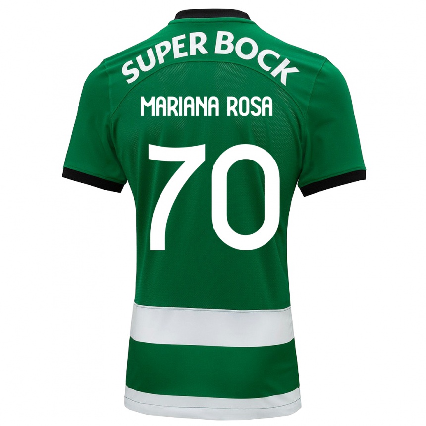 キッズフットボールマリアナ・シルバ・ピント・ビラサ・ダ・ローザ#70緑ホームシャツ2023/24ジャージーユニフォーム