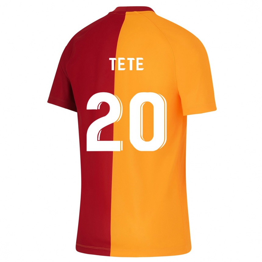 キッズフットボールテテ#20オレンジホームシャツ2023/24ジャージーユニフォーム