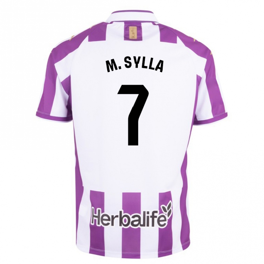 キッズフットボールママドゥ・シラ#7紫ホームシャツ2023/24ジャージーユニフォーム
