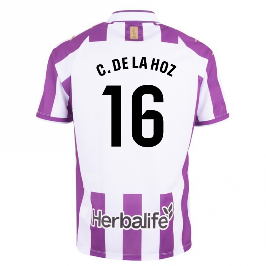 キッズフットボールセサル・デ・ラ・オス#16紫ホームシャツ2023/24ジャージーユニフォーム