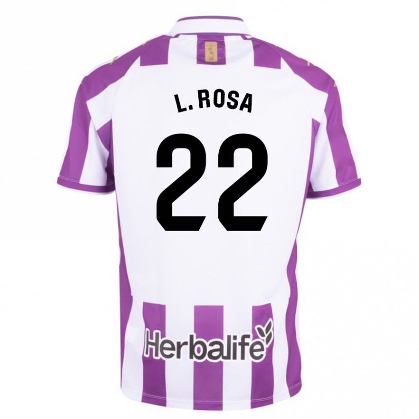 キッズフットボールルーカス・オリヴェイラ・ローザ#22紫ホームシャツ2023/24ジャージーユニフォーム