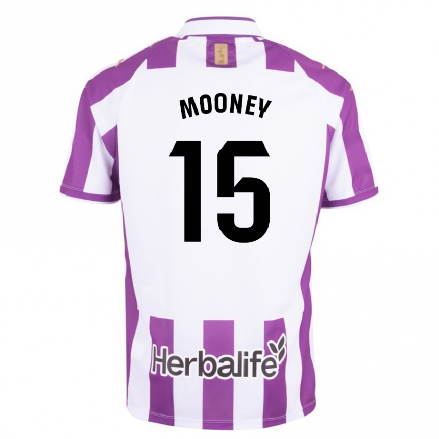 キッズフットボールフィン・リー・ダグラス・ムーニー#15紫ホームシャツ2023/24ジャージーユニフォーム