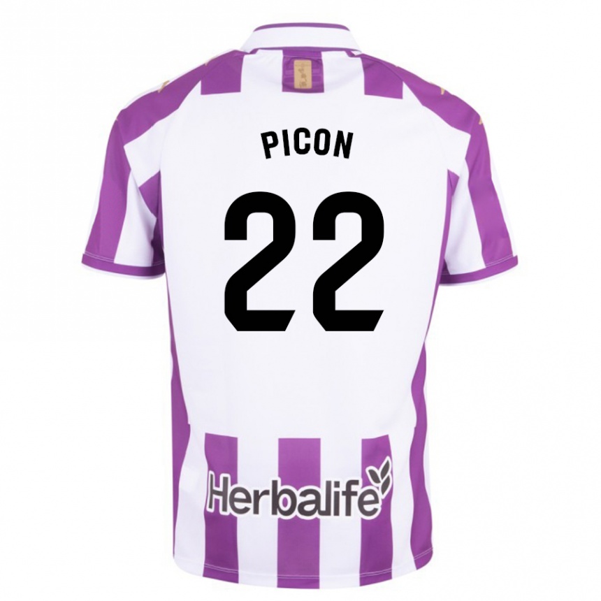 キッズフットボールパブロ・マルティン・ピコン・アルバロ#22紫ホームシャツ2023/24ジャージーユニフォーム