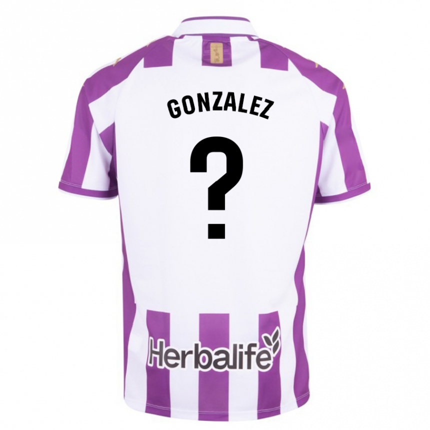 キッズフットボールサンティ・ゴンザレス#0紫ホームシャツ2023/24ジャージーユニフォーム