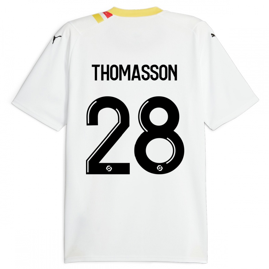 キッズフットボールアドリアン・トマソン#28黒アウェイシャツ2023/24ジャージーユニフォーム