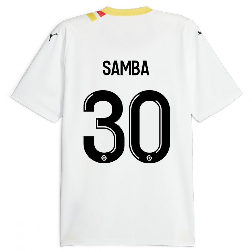 キッズフットボールブライス・サンバ#30黒アウェイシャツ2023/24ジャージーユニフォーム