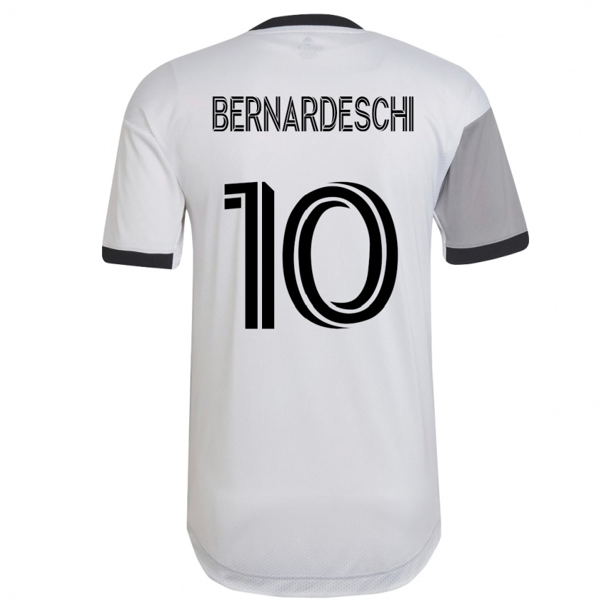 キッズフットボールフェデリコ・ベルナルデスキ#10白アウェイシャツ2023/24ジャージーユニフォーム