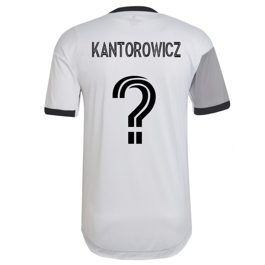 キッズフットボールドミニク・カントロヴィッチ#0白アウェイシャツ2023/24ジャージーユニフォーム