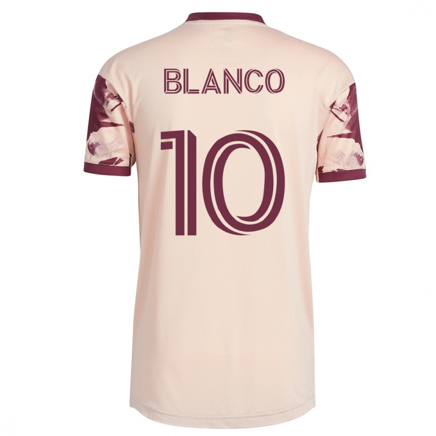 キッズフットボールセバスティアン・ブランコ#10オフホワイトアウェイシャツ2023/24ジャージーユニフォーム