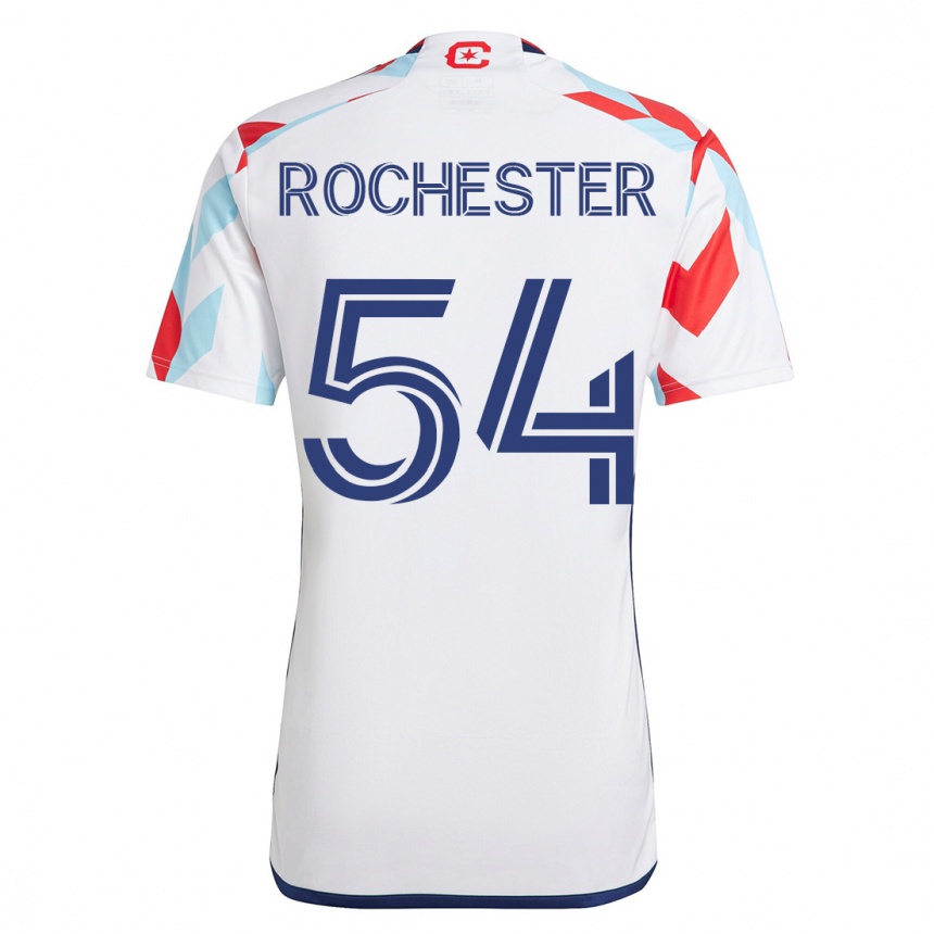 キッズフットボールラマンス・ロチェスター#54白青アウェイシャツ2023/24ジャージーユニフォーム