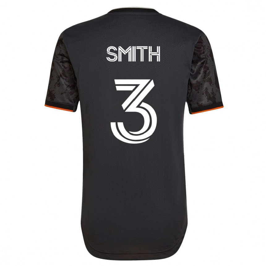 キッズフットボールブラッド・スミス#3黒アウェイシャツ2023/24ジャージーユニフォーム