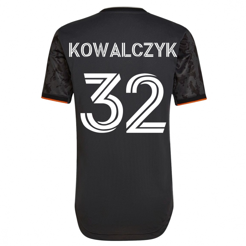 キッズフットボールセバスティアン・コヴァルチク#32黒アウェイシャツ2023/24ジャージーユニフォーム