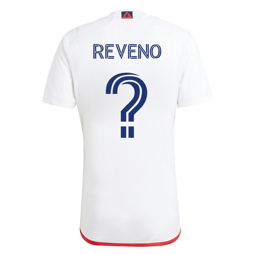 キッズフットボールベン・レヴェーノ#0赤、白アウェイシャツ2023/24ジャージーユニフォーム