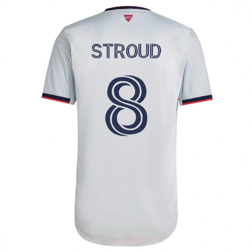 キッズフットボールジャレッド・ストラウド#8白アウェイシャツ2023/24ジャージーユニフォーム