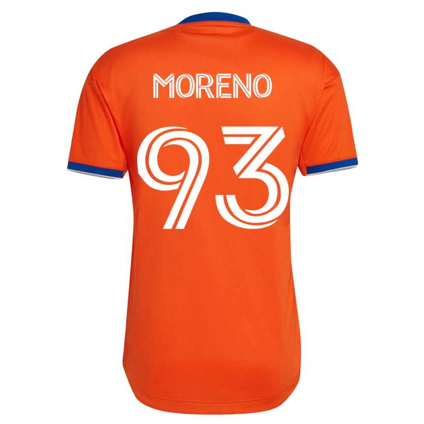 キッズフットボールユニオール・モレノ#93白アウェイシャツ2023/24ジャージーユニフォーム