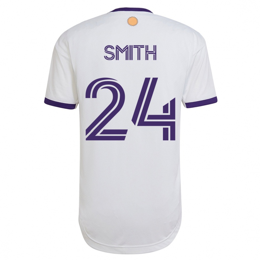 キッズフットボールカイル・スミス#24白アウェイシャツ2023/24ジャージーユニフォーム