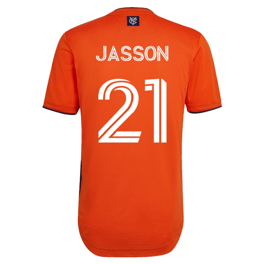 キッズフットボールアンドレス・ヤッソン#21黒アウェイシャツ2023/24ジャージーユニフォーム
