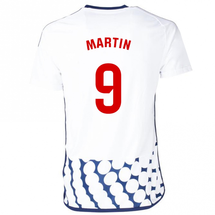 キッズフットボールカルロス・マーティン#9白アウェイシャツ2023/24ジャージーユニフォーム