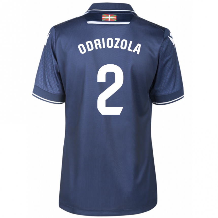 キッズフットボールアルバロ・オドリオソラ#2ネイビーアウェイシャツ2023/24ジャージーユニフォーム
