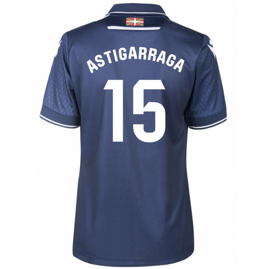 キッズフットボールエネコ・アスティガラガ#15ネイビーアウェイシャツ2023/24ジャージーユニフォーム