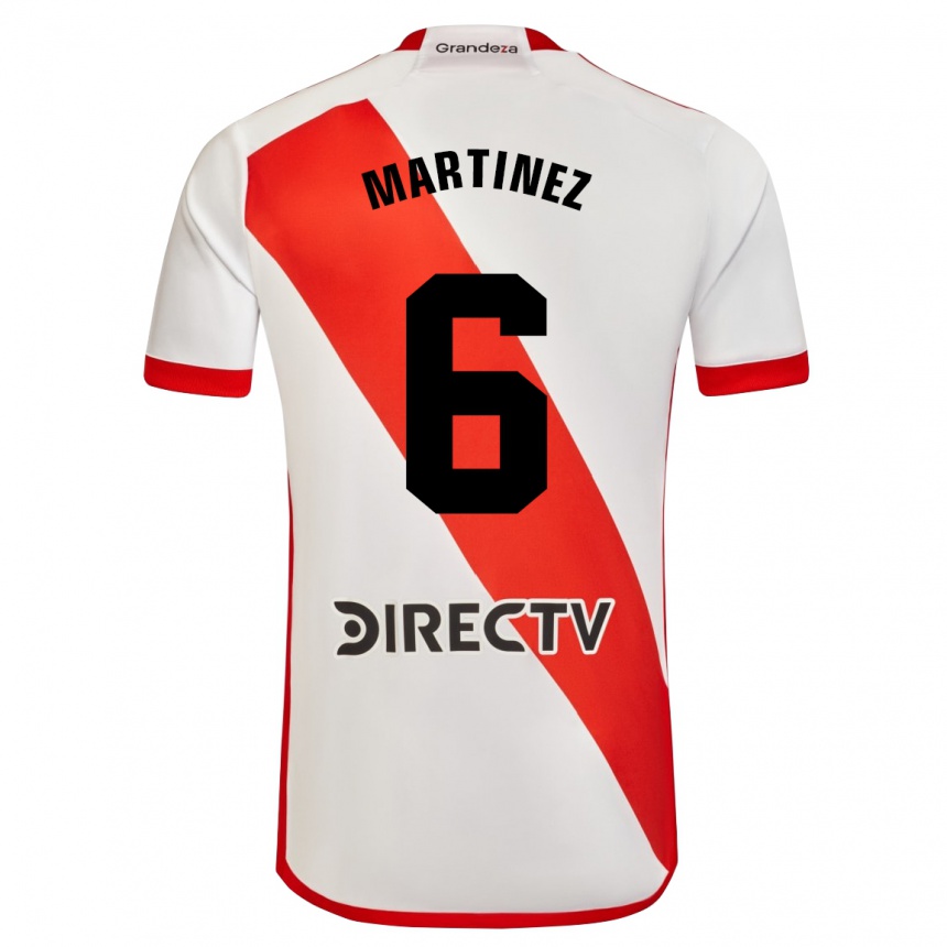 メンズフットボールダビド・マルティネス・モラレス#6赤、白ホームシャツ2023/24ジャージーユニフォーム