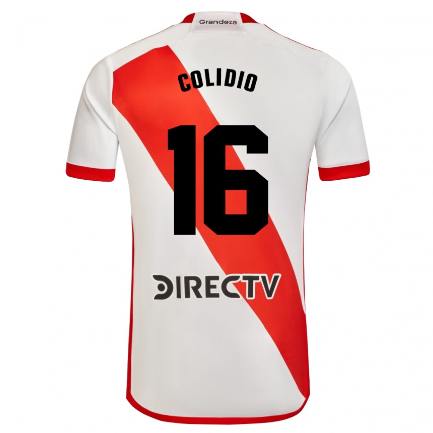 メンズフットボールファクンド・コリーディオ#16赤、白ホームシャツ2023/24ジャージーユニフォーム