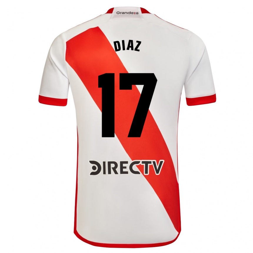 メンズフットボールパウロ・ディアス#17赤、白ホームシャツ2023/24ジャージーユニフォーム