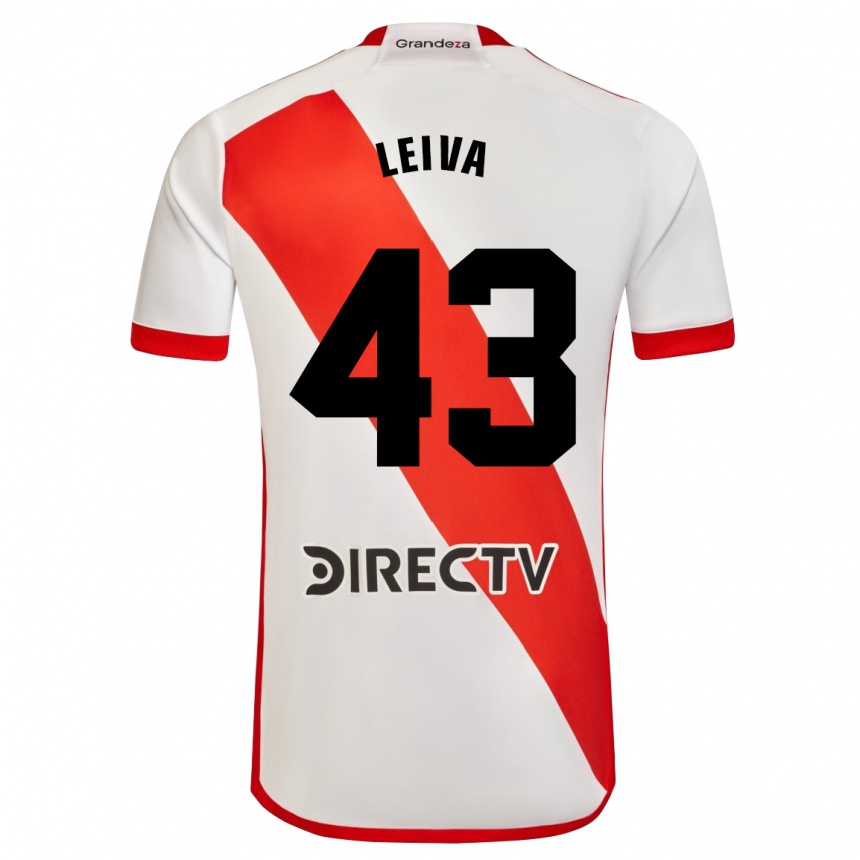 メンズフットボールトビアス・マヌエル・レイバ#43赤、白ホームシャツ2023/24ジャージーユニフォーム
