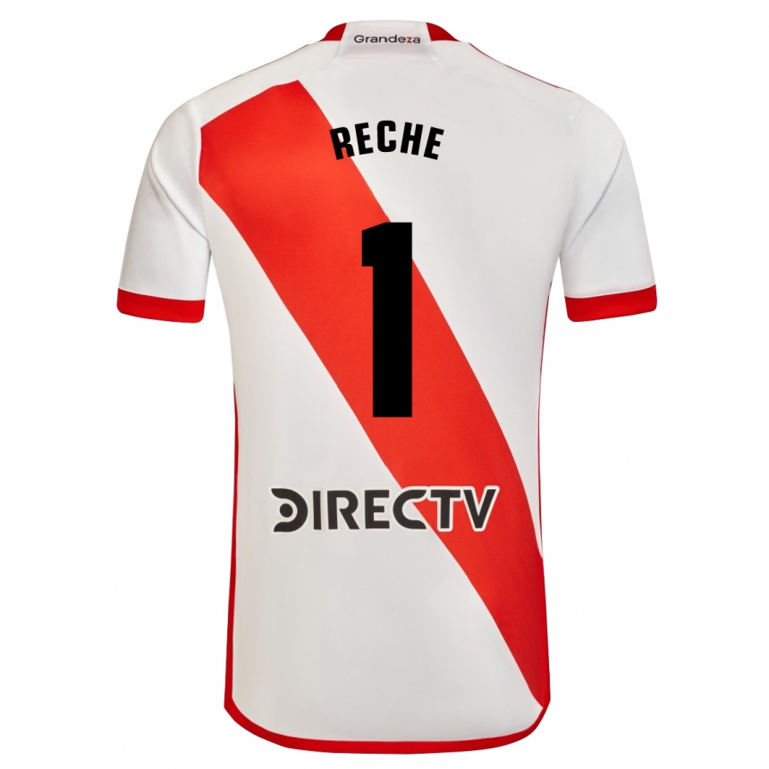 メンズフットボールアブリル・デ・ロス・ミラグロス・リッシェ #1赤、白ホームシャツ2023/24ジャージーユニフォーム