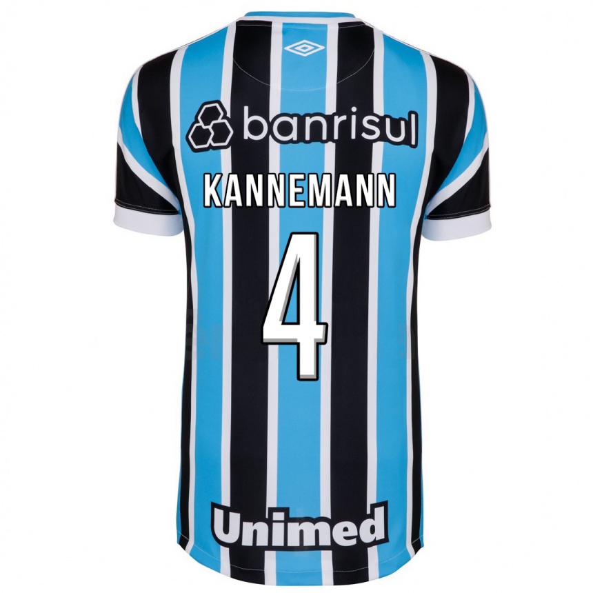 メンズフットボールワルテル・カンネマン#4青ホームシャツ2023/24ジャージーユニフォーム