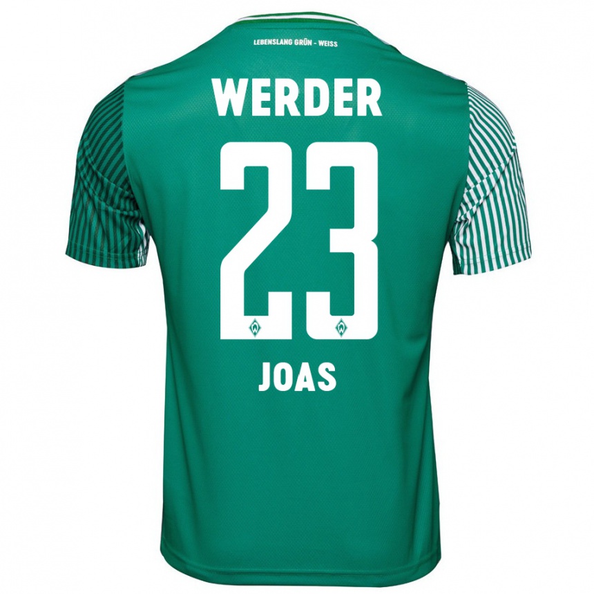 メンズフットボールジュリアス・ジョアス#23緑ホームシャツ2023/24ジャージーユニフォーム