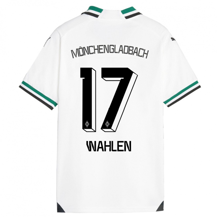 メンズフットボールヴァネッサ・ワーレン#17ホワイトグリーンホームシャツ2023/24ジャージーユニフォーム