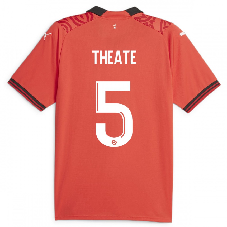 メンズフットボールアルトゥール・テアトル#5赤ホームシャツ2023/24ジャージーユニフォーム
