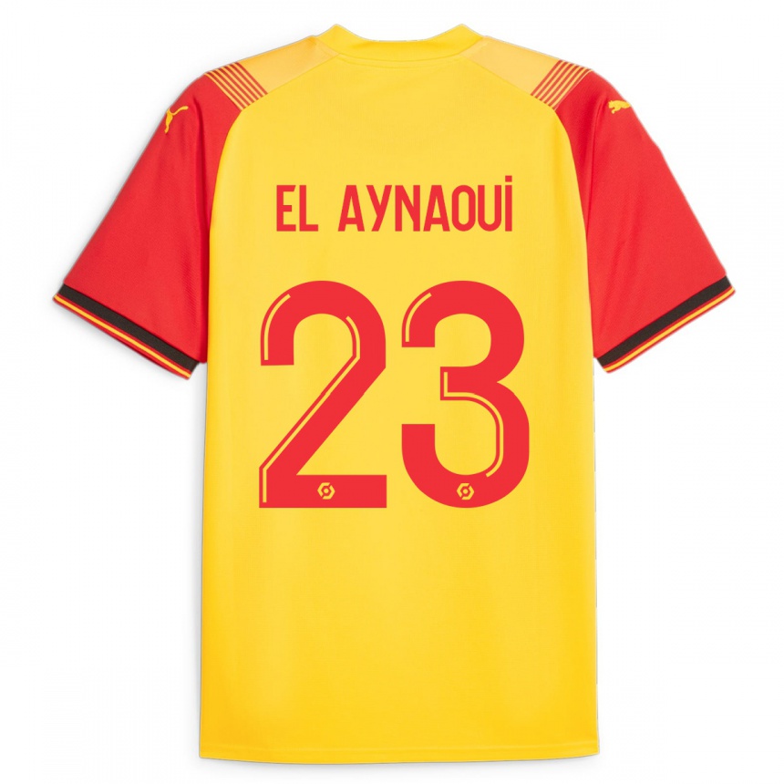 メンズフットボールニール・L・アイナウィ#23イエローホームシャツ2023/24ジャージーユニフォーム