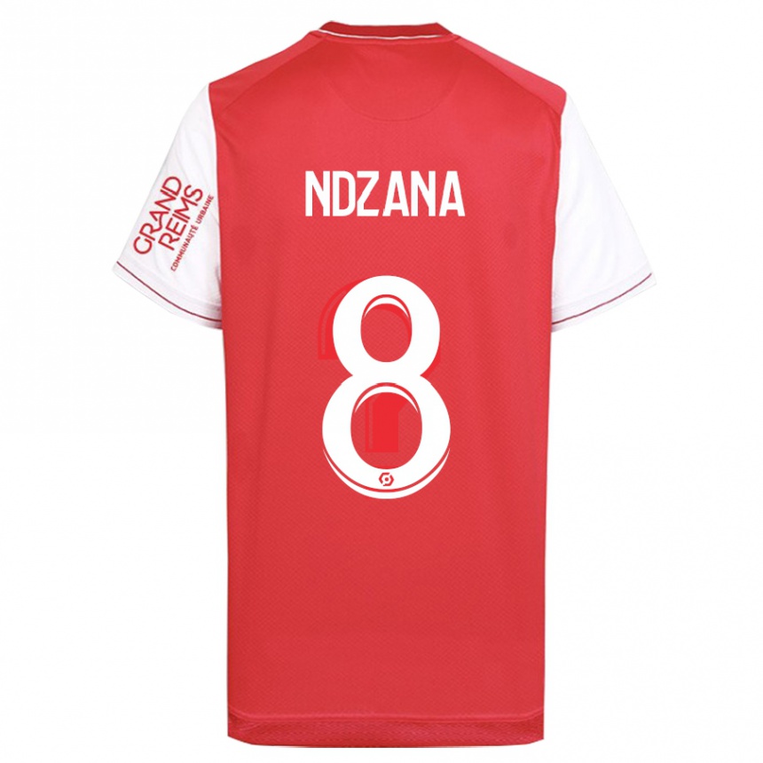 メンズフットボールコレット・ンザナ#8赤ホームシャツ2023/24ジャージーユニフォーム
