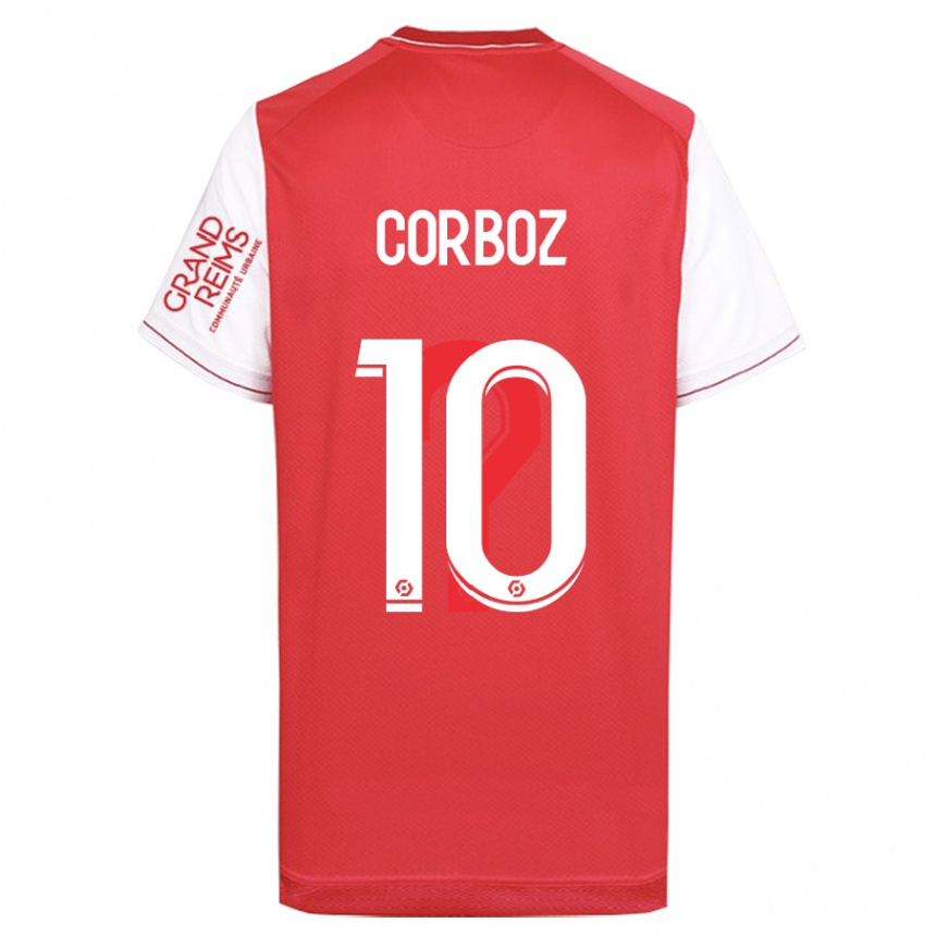 メンズフットボールレイチェル・コルボ#10赤ホームシャツ2023/24ジャージーユニフォーム