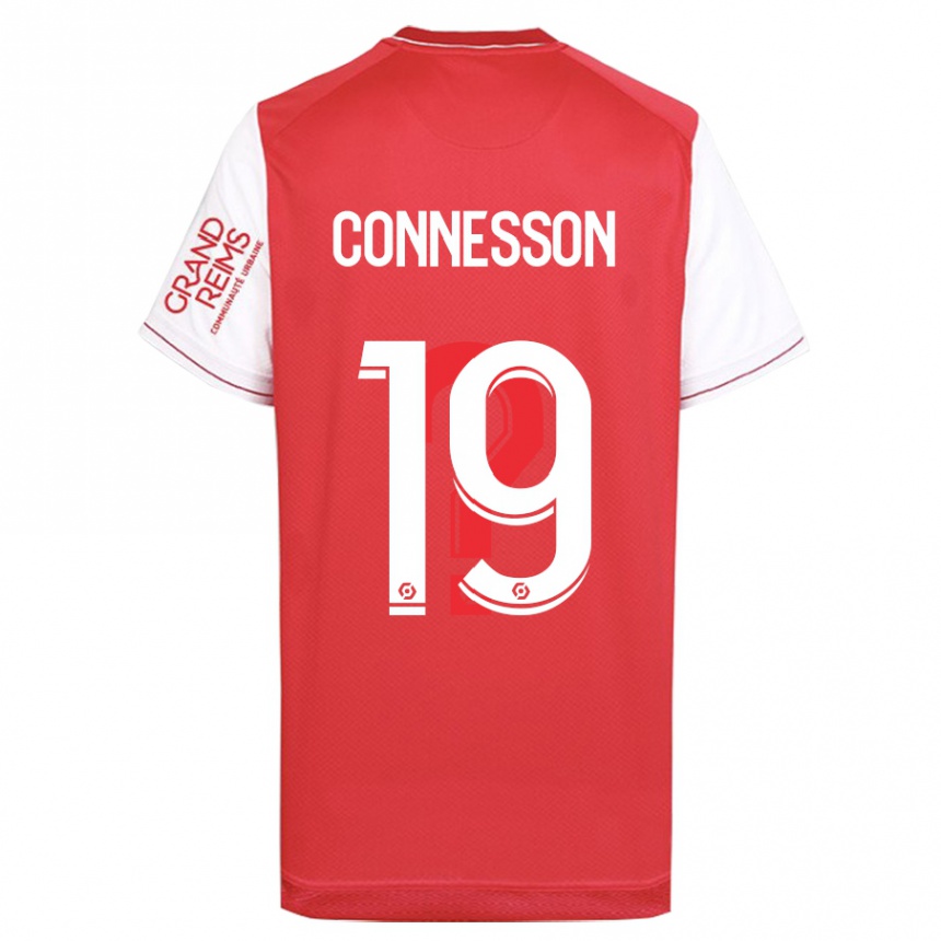 メンズフットボールアデル・コネッソン#19赤ホームシャツ2023/24ジャージーユニフォーム