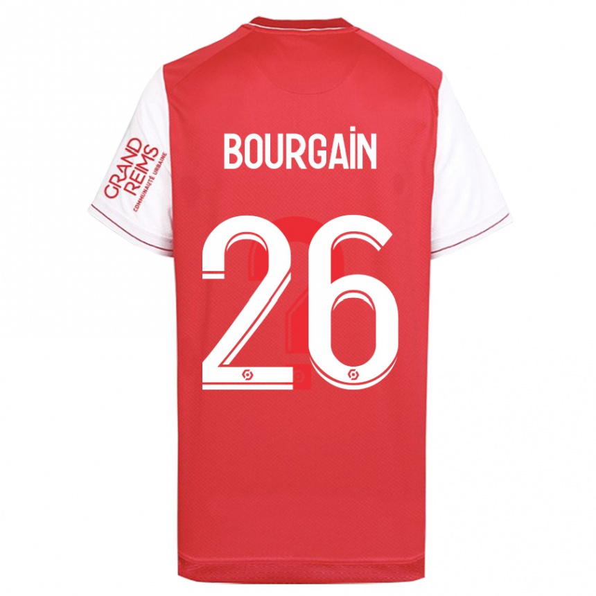 メンズフットボールリー・ブルゲン#26赤ホームシャツ2023/24ジャージーユニフォーム