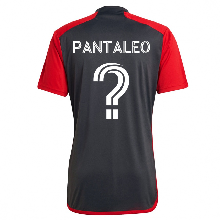 メンズフットボールアダモ・パンタレオ#0グレーホームシャツ2023/24ジャージーユニフォーム