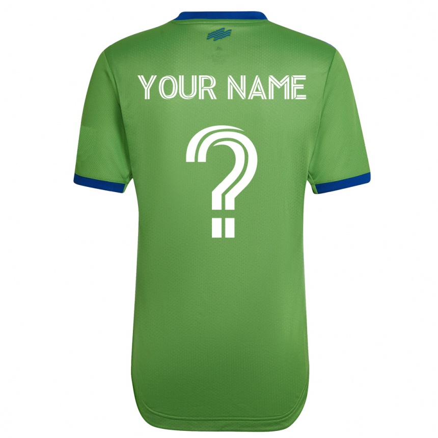 メンズフットボールあなたの名前#0緑ホームシャツ2023/24ジャージーユニフォーム