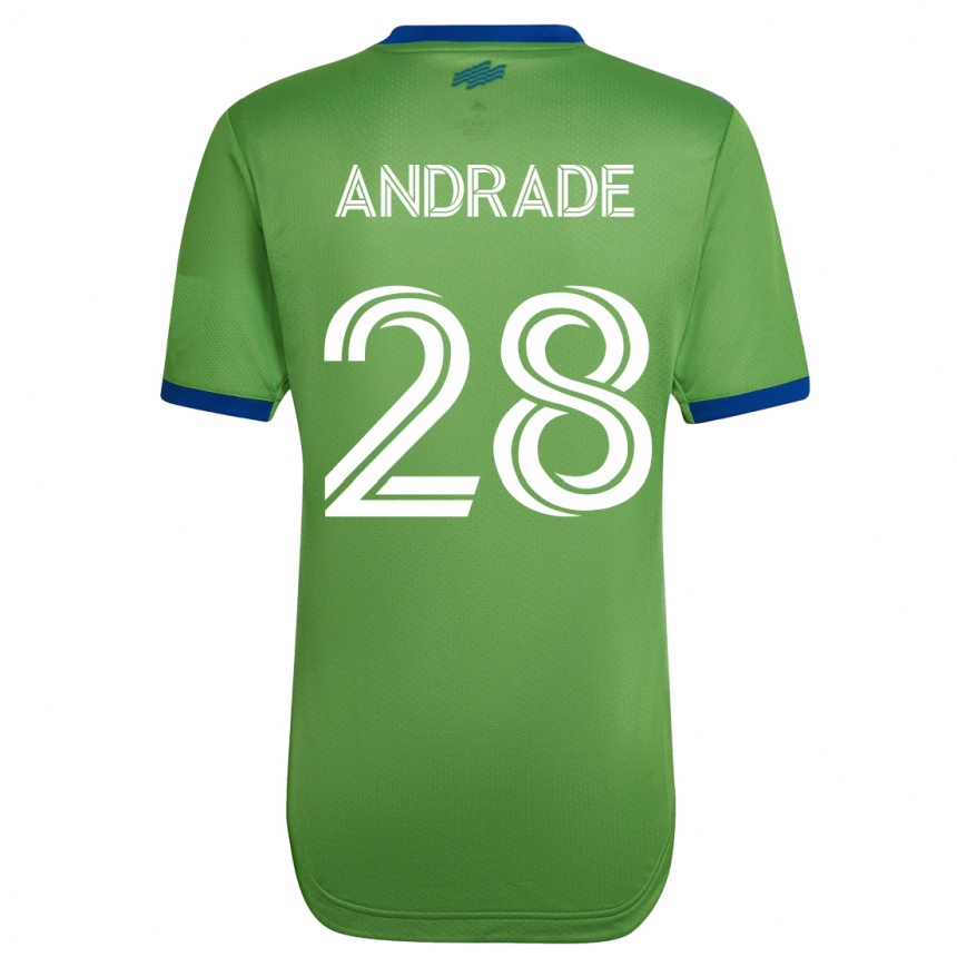メンズフットボールジェイマル・ゴメス・アンドラーデ #28緑ホームシャツ2023/24ジャージーユニフォーム