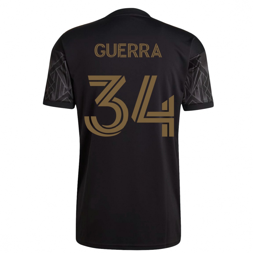 メンズフットボールデカーロ・ゲラ#34黒ホームシャツ2023/24ジャージーユニフォーム